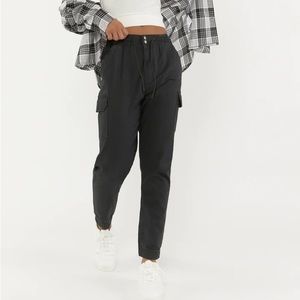 NWOT DRAWSTRING BLACK CARGO PANTS